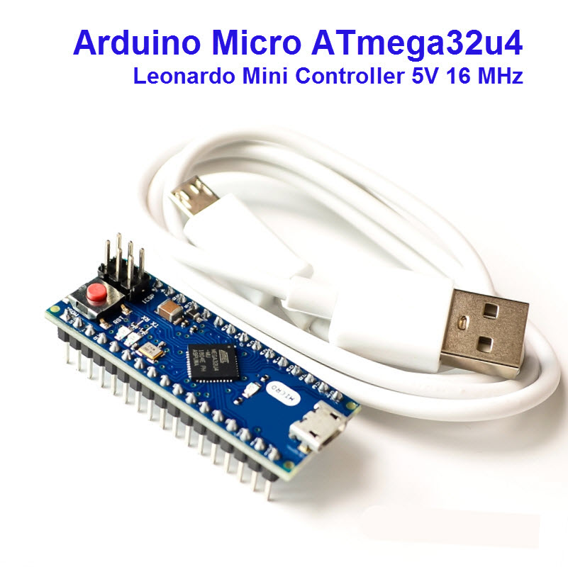 Arduino Micro 32U4, Leonardo Mini Controller 5V 16 MHz ATmega32u4 Module