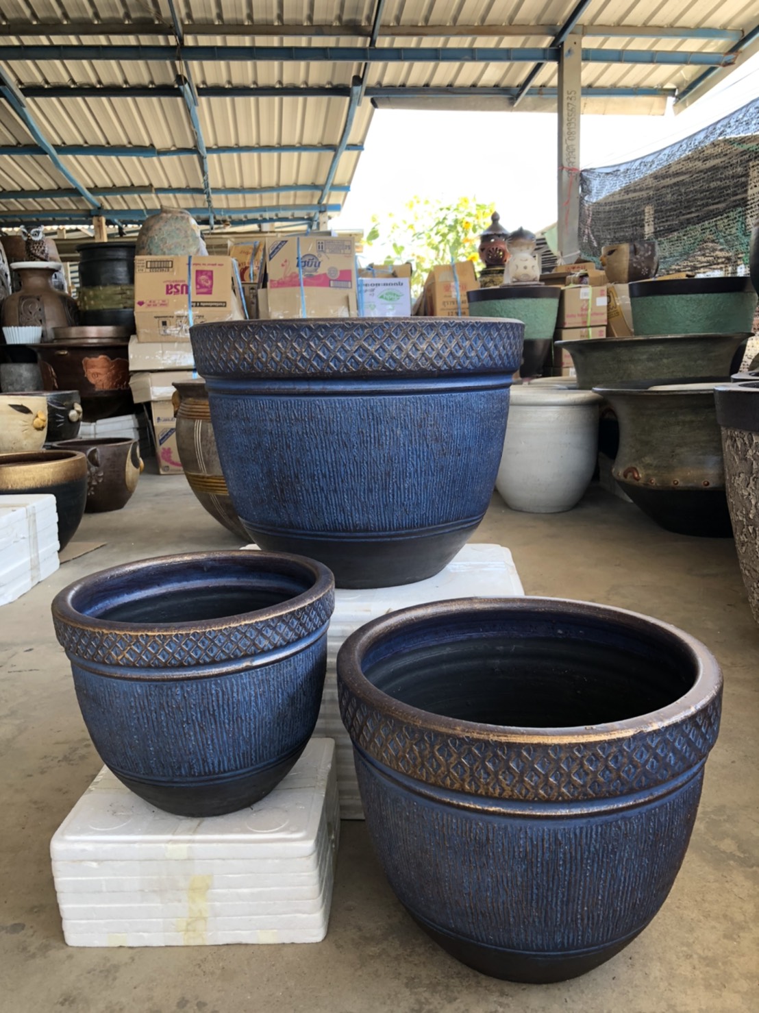 ชุดกระถาง 3 ใบเถา