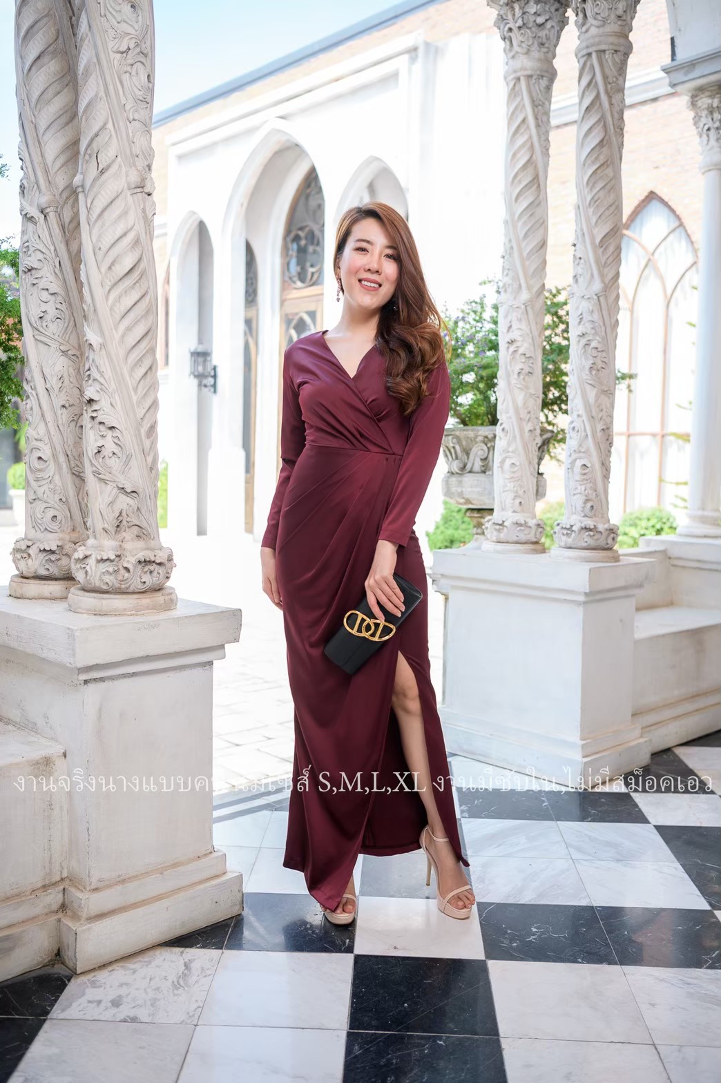 ทีมชุดเพื่อนเจ้าสาวสีแดง ชุดไปงานแต่งงาน ชุดเพื่อนเจ้าสาว งานแต่งงานโทนสีแดง