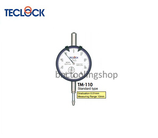 ไดอัลเกจความละเอียด 0.01มิล-Dial Indicator Graduation 0.01mm,TECLOCK,TM-110