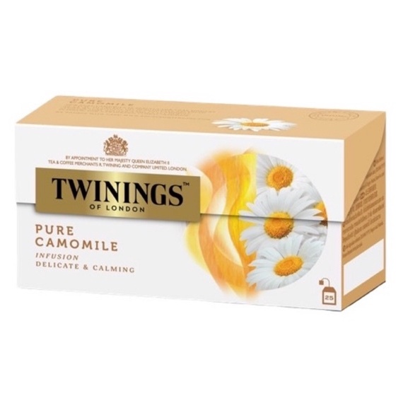Twinings Pure Camomile ทไวนิงส์ ชาคาโมมายล์ ชนิดซอง 2 กรัม แพ็ค 25 ซอง