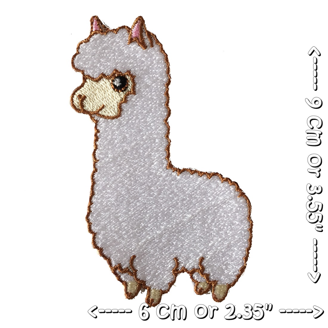 ลามะ ตัวรีดติดเสื้อ อาร์มรีด อาร์มปัก ตกแต่งเสื้อผ้า หมวก กระเป๋า แจ๊คเก็ตยีนส์ Cute Creature Embroidered Iron on Patch