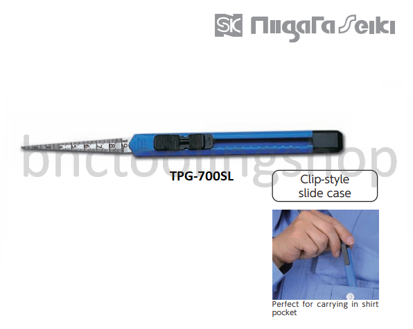 เตเปอร์เกจแบบสไลด์เก็บ 1-9มิล,Slide Taper Gauge 1-9mm,Niigataseiki,TPG-700SL