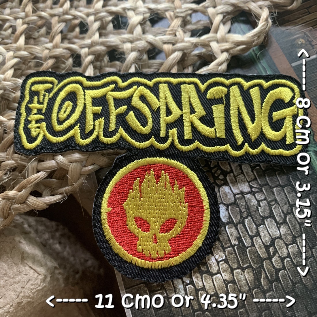 The Offspring วงดนตรี ร็อค เฮฟวี่เมทัล พังค์ ตัวรีดแบบปัก อาร์มปัก ตัวรีดติดเสื้อ ตัวรีด ติดกระเป๋า ติดหมวก ติดแจ๊คเก็ต Rock Iron on Embroidered Patch