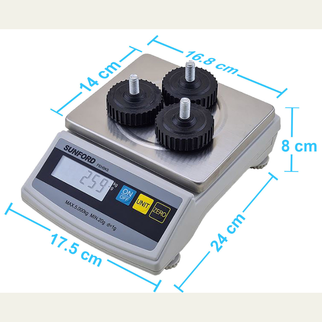 เครื่องชั่งน้ำหนัก ระบบดิจิตอล SUNFORD FEH5000 5 กิโลกรัม
