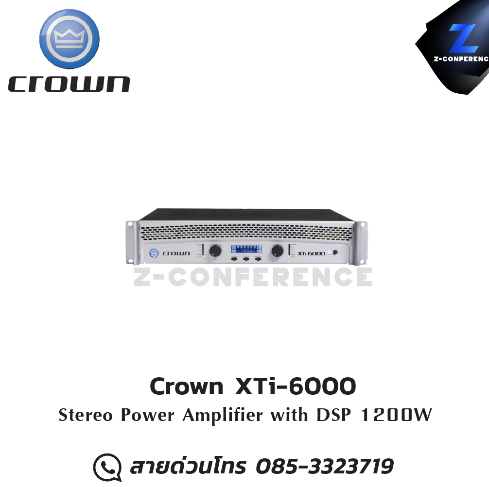 Crown XTi-6000 Stereo Power Amplifier 1200W , แอมป์ , amplifier, power amp, power amplifier