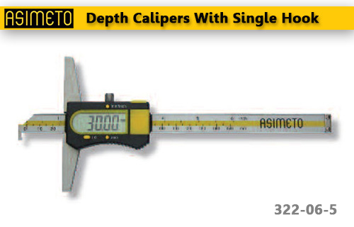 ASIMETO,P78,Depth Calipers With Single Hook,322-06-5