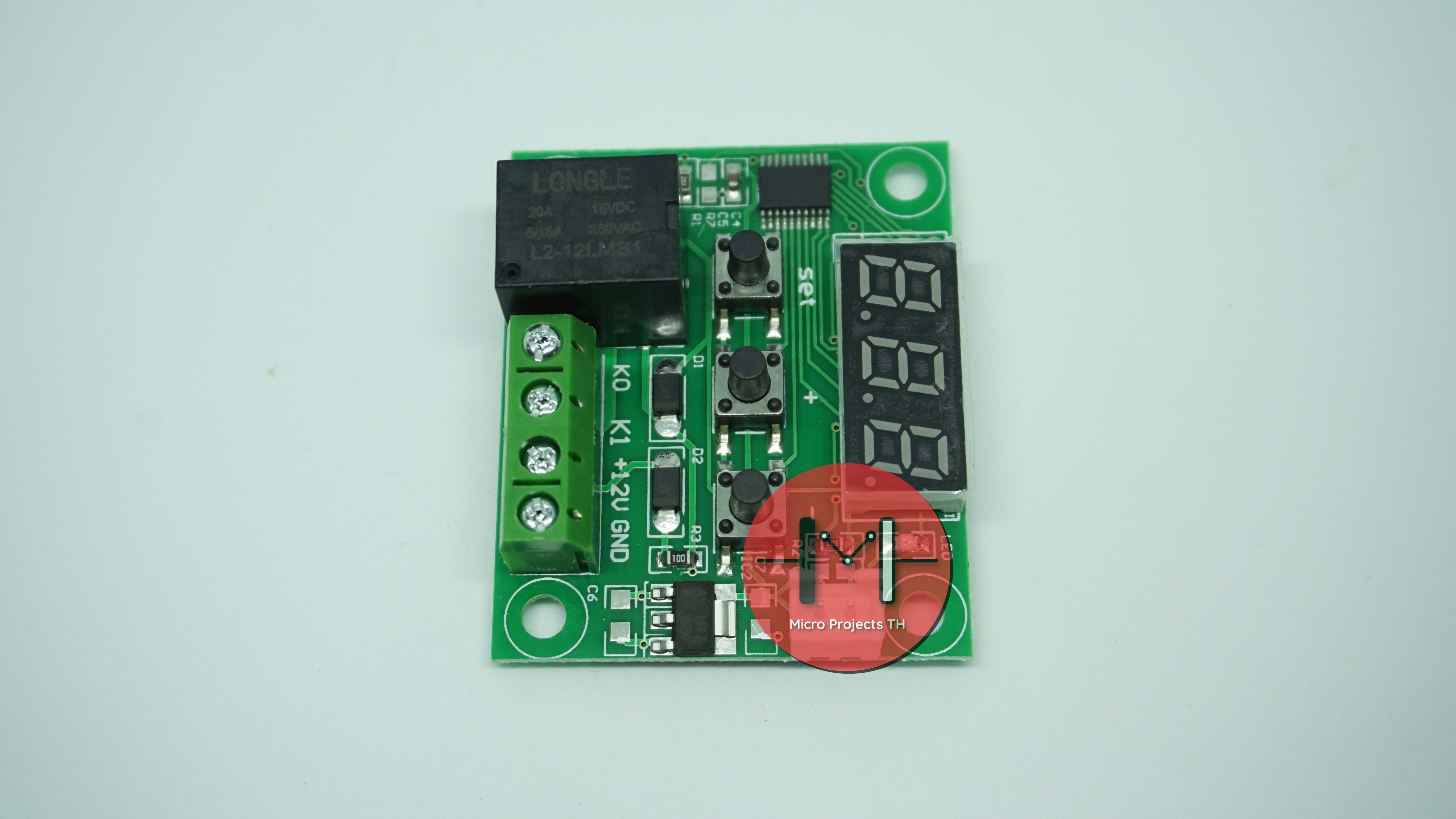 W1209 Thermostat Module บอร์ดเปิด/ปิดอุปกรณ์ไฟฟา ตามอุณหภูมิ