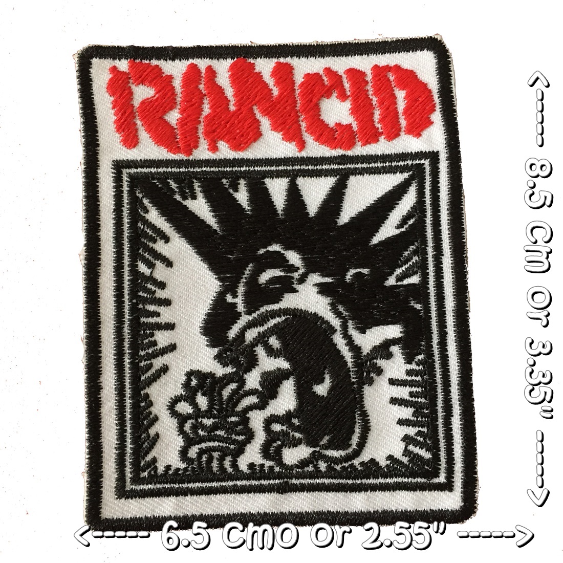 Rancid วงดนตรี ร็อค เฮฟวี่เมทัล พังค์ ตัวรีดแบบปัก อาร์มปัก ตัวรีดติดเสื้อ ตัวรีด ติดกระเป๋า ติดหมวก ติดแจ๊คเก็ต Rock Iron on Embroidered Patch