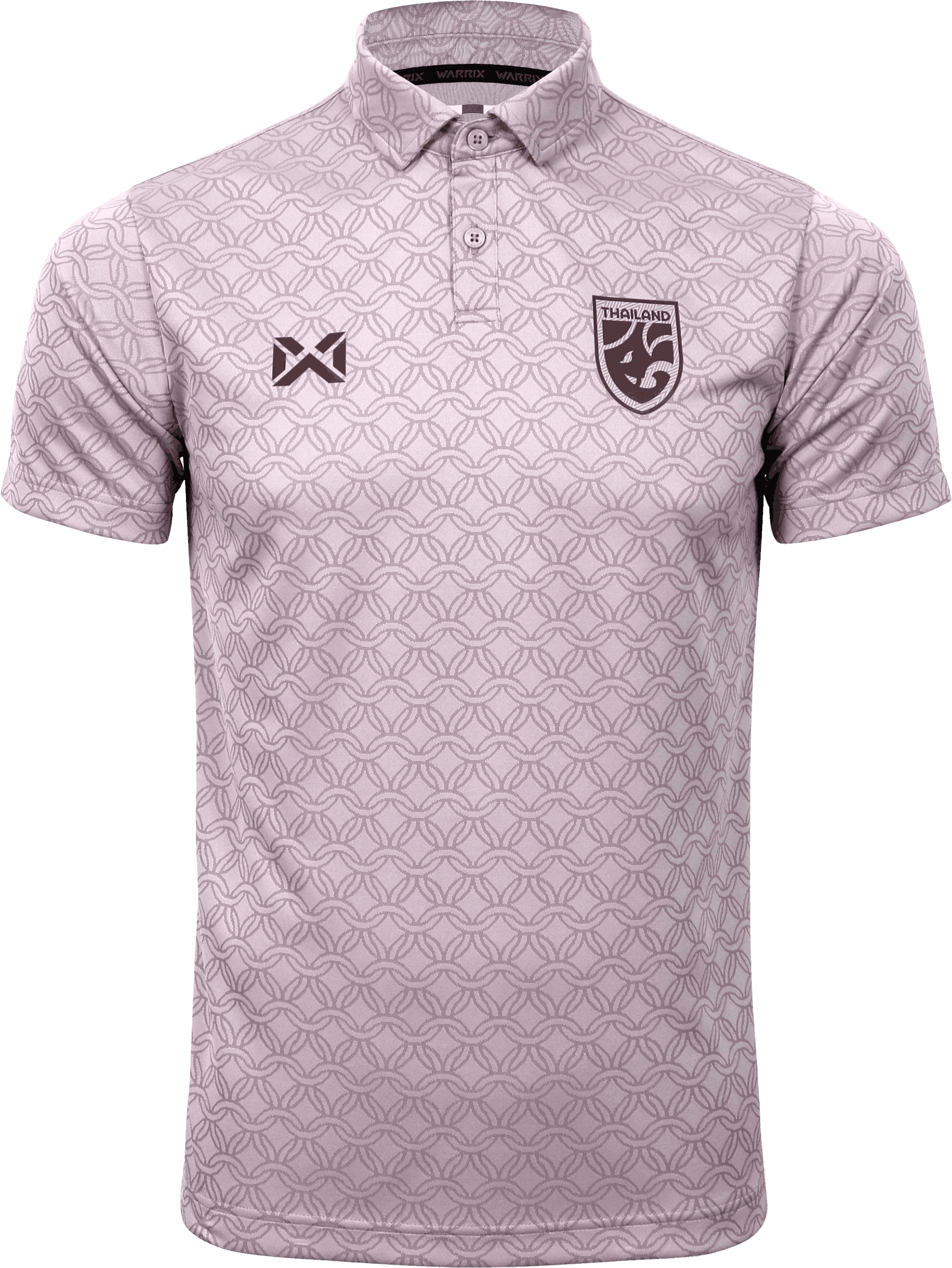 WARRIX ใหม่ล่าสุด!! เสื้อฟุตบอลทีมชาติไทย 2025-26 คอโปโล ลายแก้วชิงดวง (Cheer Polo Version) Thailand National Jersey WA-253FBATH31