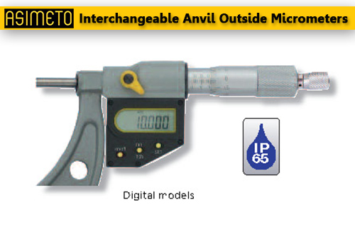 ASIMETO,P13,Interchangeable Anvil Outside Micrometers,115-04-7