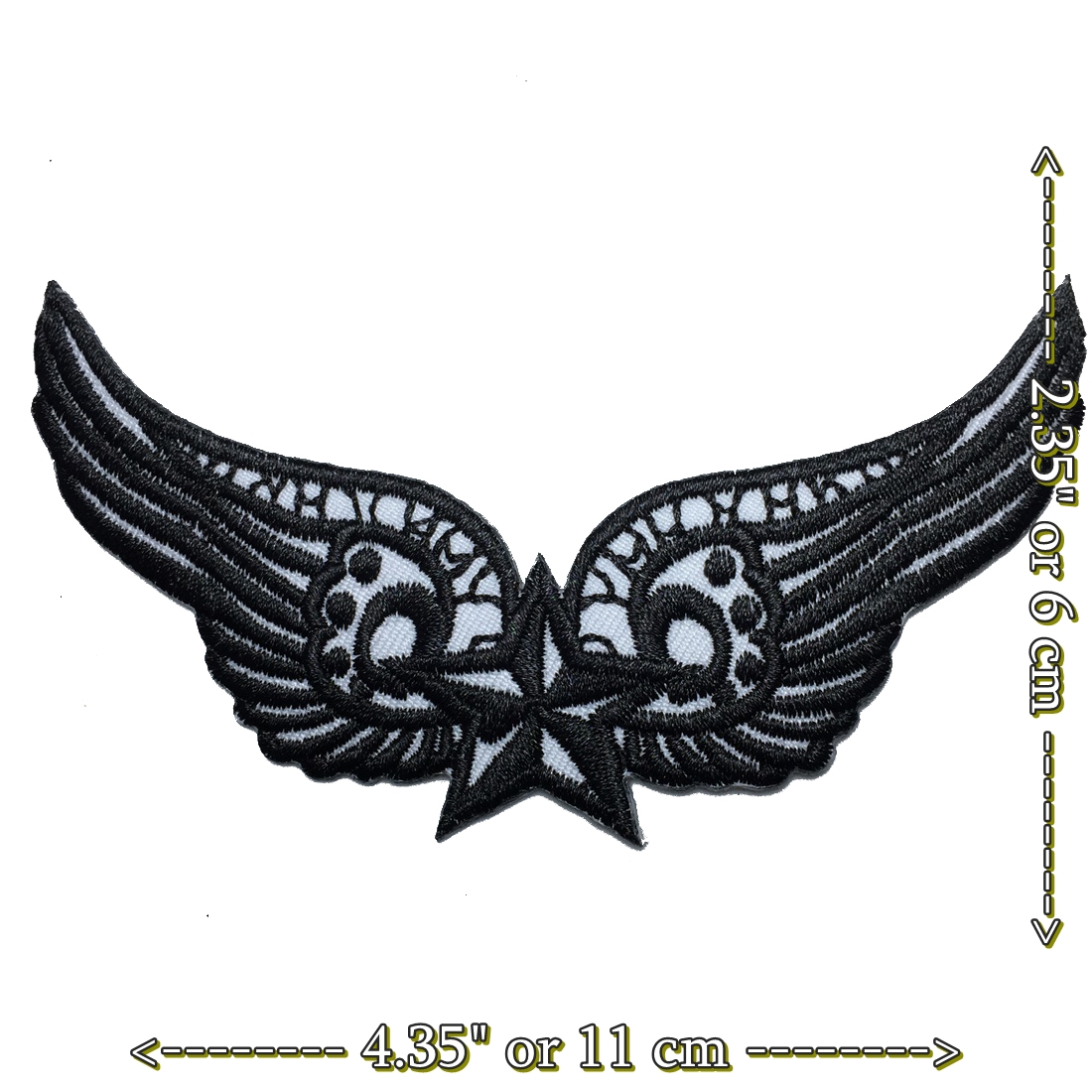 ปีกบิน นักแข่ง มอเตอร์ไซด์ นักซิ่ง ตัวรีดติดเสื้อ อาร์มรีด อาร์มปัก ตกแต่งเสื้อผ้า หมวก กระเป๋า แจ๊คเก็ตยีนส์ Racing Embroidered Iron on Patch