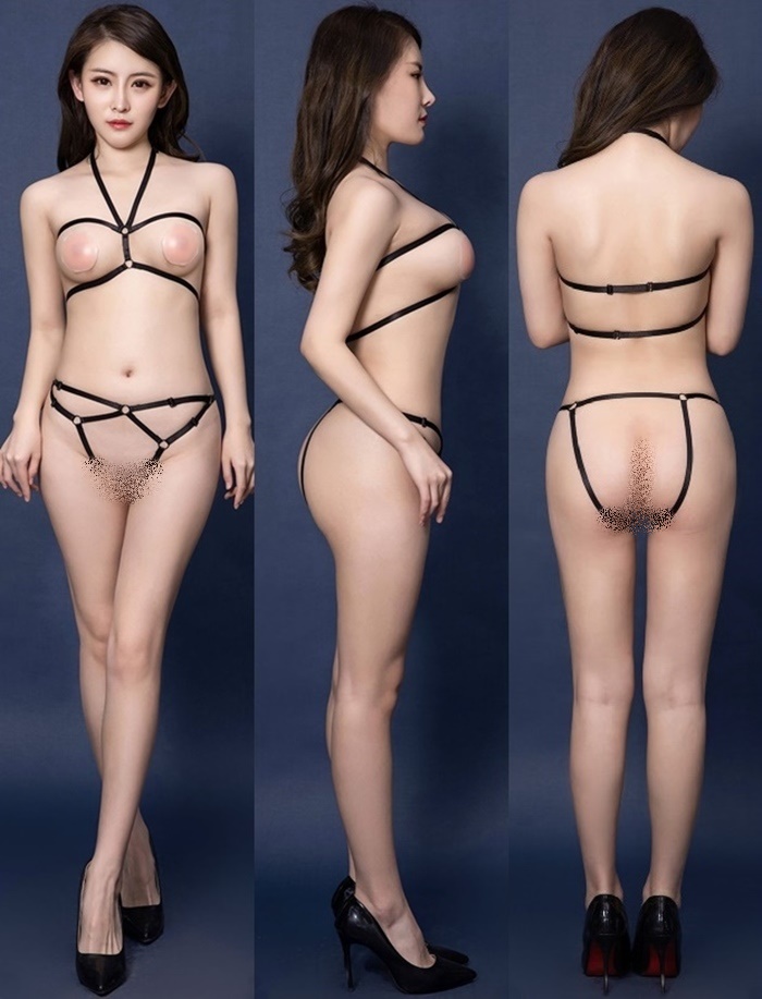 A099-11 ชุดสายรัดตัวอีโรติก ชุดชั้นในสายรัดตัวเซ็กซี่ ตัวชุดมาในแบบสายรัดยางยืดเชื่อมต่อกันเป็นชุดชั้นใน รหัสนี้มาในแบบ 2 ชิ้นบนล่างตามรูปถ่ายสินค้าจริงเลยค่ะ