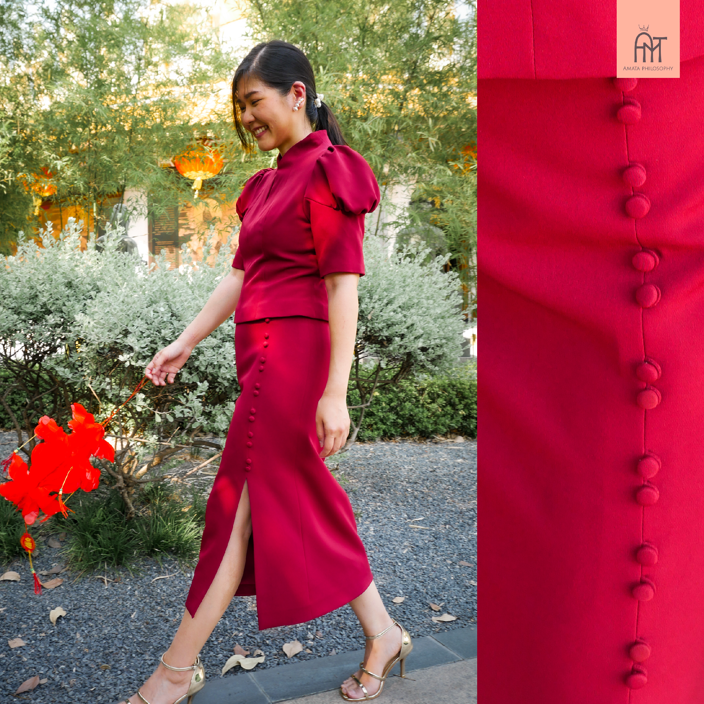 AMATA เสื้อ IN THE MOOD สีแดง