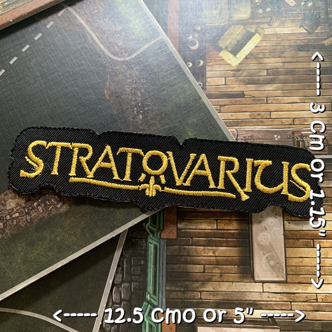 Stratovarius วงดนตรี ร็อค เฮฟวี่เมทัล พังค์ ตัวรีดแบบปัก อาร์มปัก ตัวรีดติดเสื้อ ตัวรีด ติดกระเป๋า ติดหมวก ติดแจ๊คเก็ต Rock Iron on Embroidered Patch