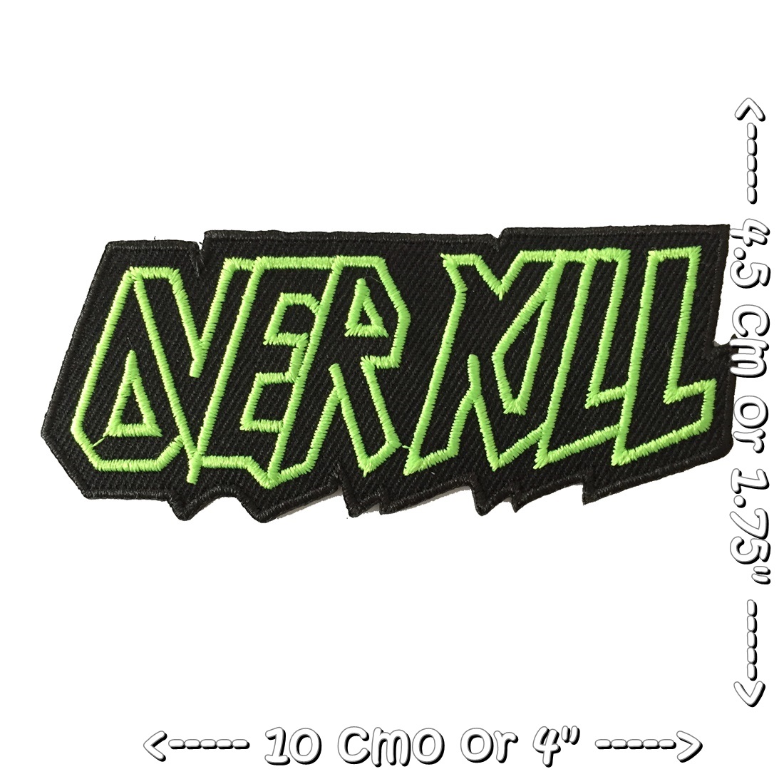 Overkill วงดนตรี ร็อค เฮฟวี่เมทัล พังค์ ตัวรีดแบบปัก อาร์มปัก ตัวรีดติดเสื้อ ตัวรีด ติดกระเป๋า ติดหมวก ติดแจ๊คเก็ต Rock Iron on Embroidered Patch