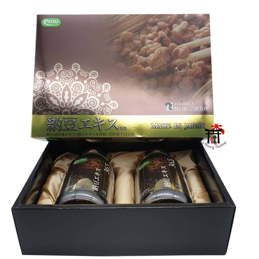 Dr.Noguchi Nattokinasse (eKISU Natto Extract 365) นัตโตะ พรีเมี่ยม 6 เดือน ของแท้ 100% [พรีออเดอร์]