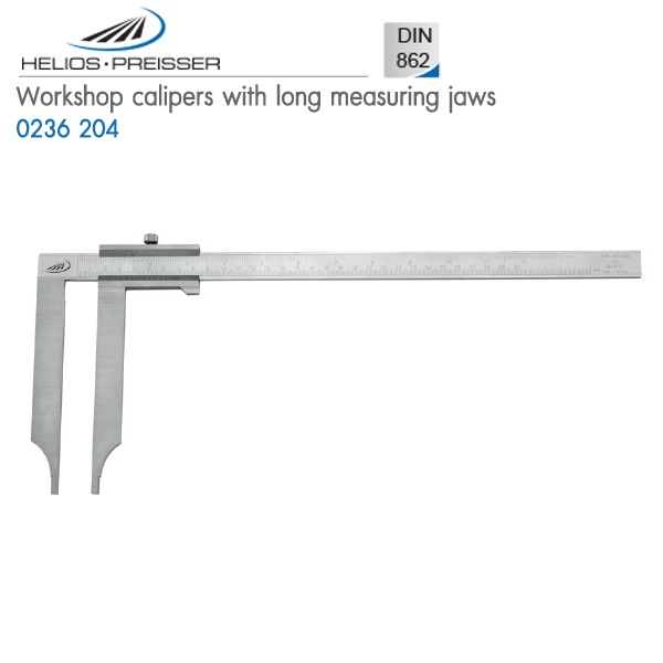 HELIOS-PREISSER,Workshop calipers with long measuring jaws,0236 204