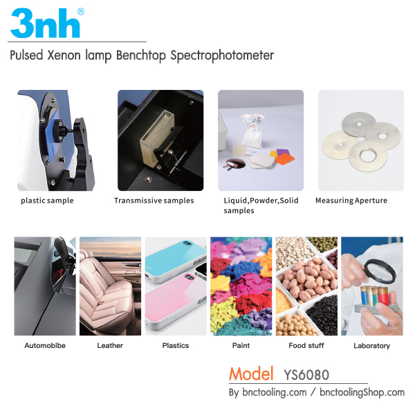 3nh,Pulsed Xenon lamp Benchtop Spectrophotometer,YS6080