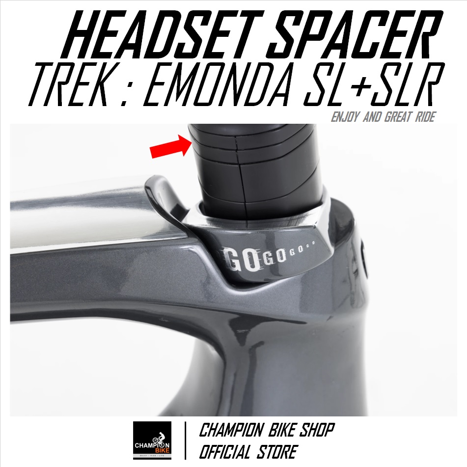แหวนรองคอTREK EMONDA SL DISC + SLR DISC + MADONE SL DISC (GEN 6) หนา 5mm HEADSET SPACER FOR STD. & INTEGRATED HANDLEBAR
