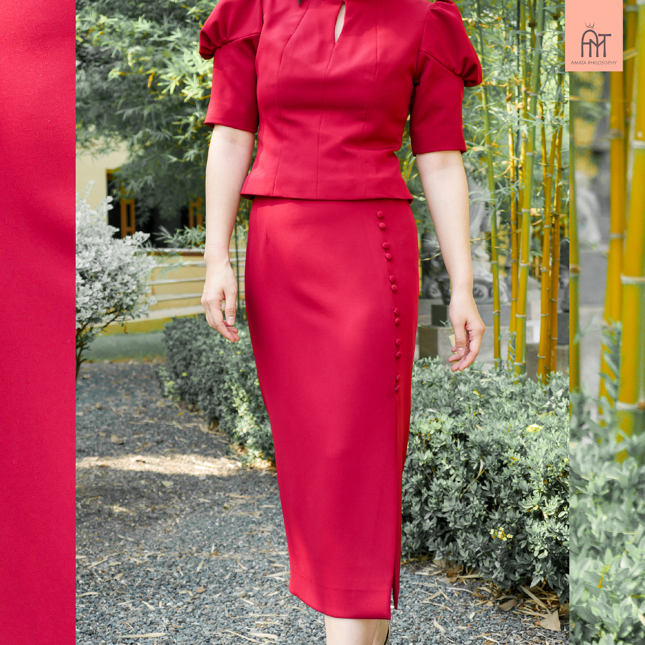 AMATA เสื้อ IN THE MOOD สีแดง