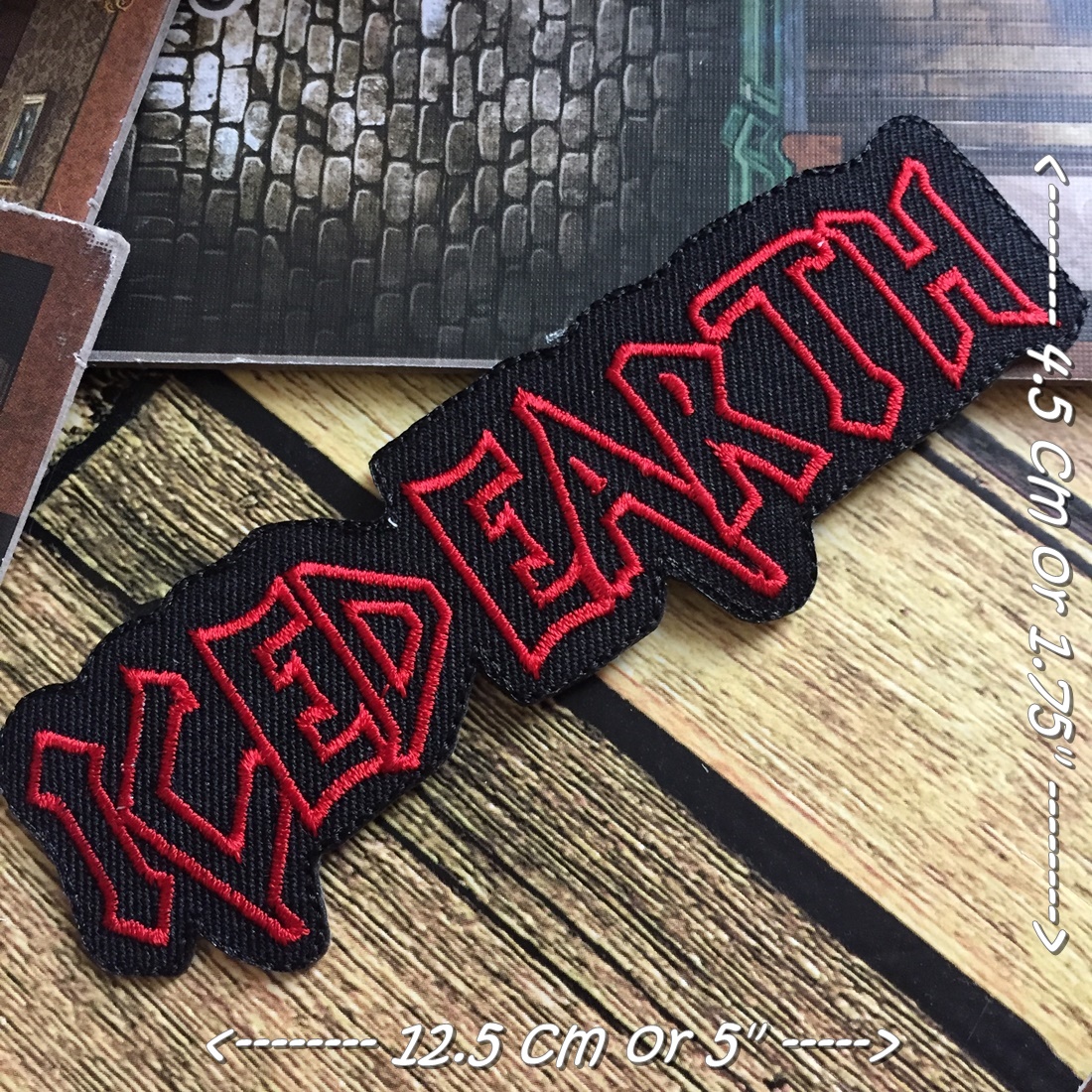 Iced Earth วงดนตรี ร็อค เฮฟวี่เมทัล พังค์ ตัวรีดแบบปัก อาร์มปัก ตัวรีดติดเสื้อ ตัวรีด ติดกระเป๋า ติดหมวก ติดแจ๊คเก็ต Rock Iron on Embroidered Patch