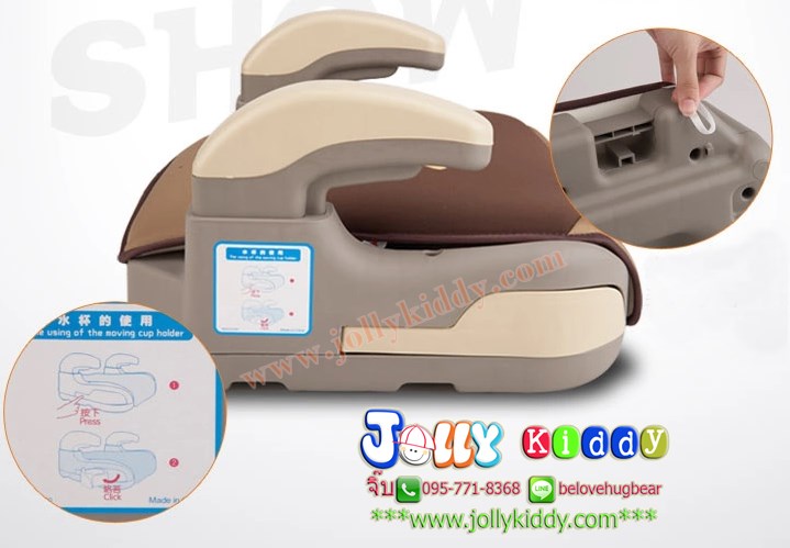 เบาะที่นั่งเสริมติดรถยนต์ Booster seat ยี่ห้อ kid star (ของใหม่) สินค้านำเข้าคุณภาพ C10124