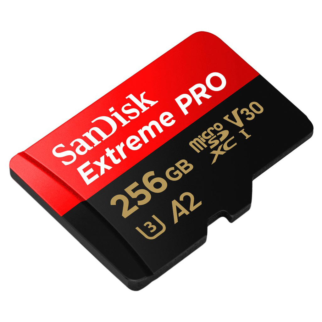 SanDisk ExtremePro microSDXC Card V30 U3 256TB 200MB/s R, 140MB/s W (SDSQXCD-256G-GN6MA) Mobile Gaming ,Nintendo ,GoPro ประกัน Synnex ตลอดอายุการใช้งาน
