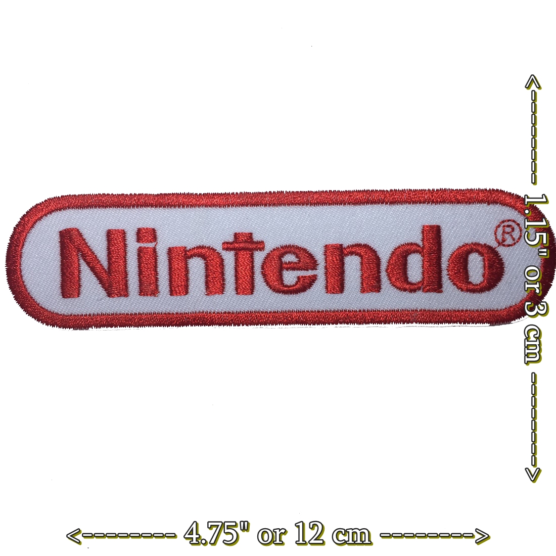 โลโก้ nintendo ตัวรีดติดเสื้อ อาร์มรีด อาร์มปัก ตกแต่งเสื้อผ้า หมวก กระเป๋า แจ๊คเก็ตยีนส์ Hipster Embroidered Iron on Patch