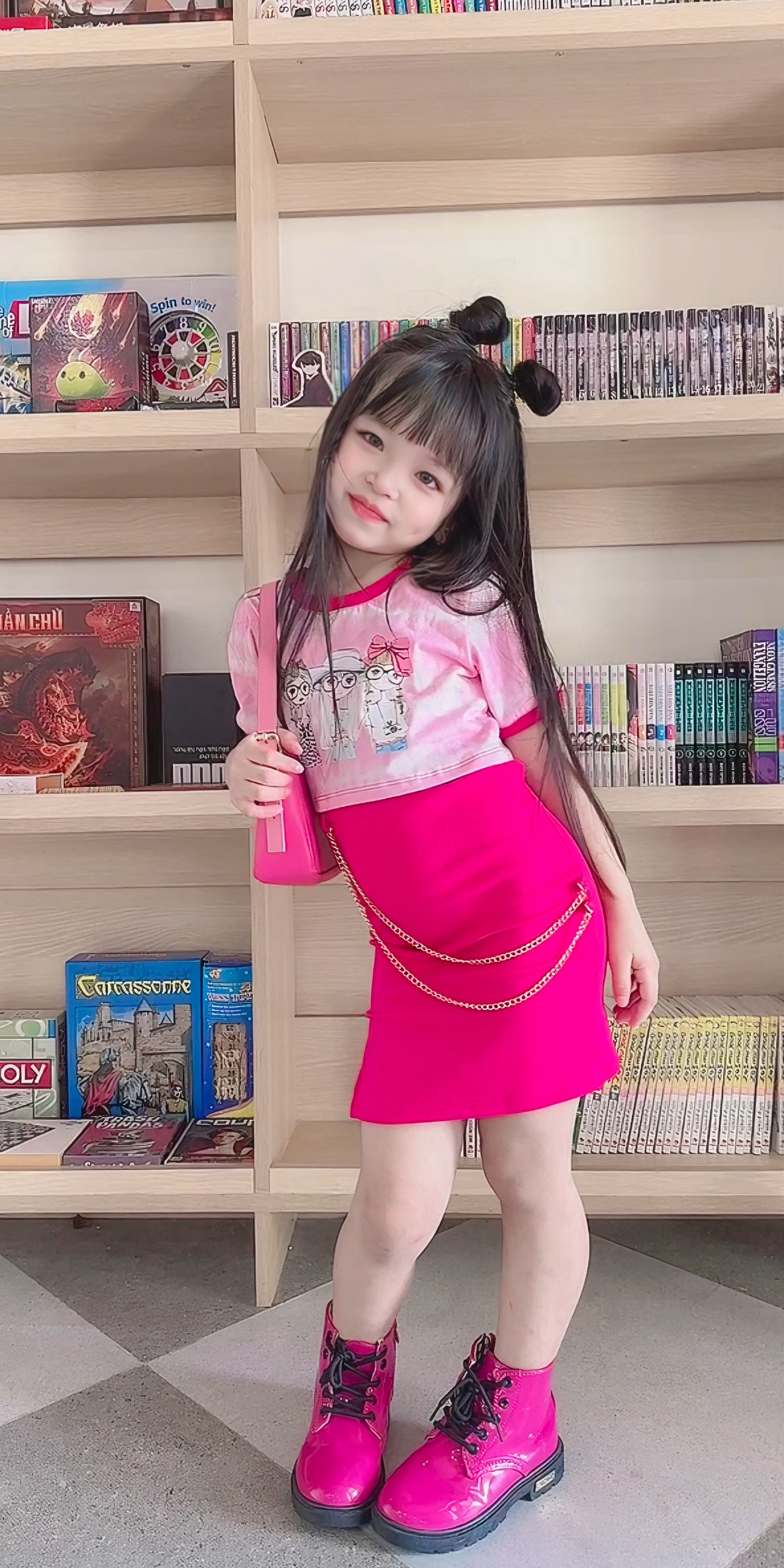 SS17/💜พร้อมส่ง💜ชุดเด็กผู้หญิง ต้าวชมเกาหลีสกรีน3สาว