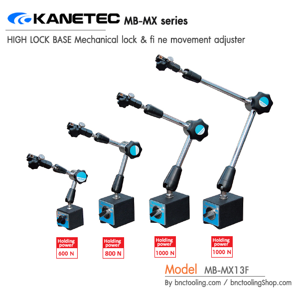 KANETEC,HIGH LOCK BASE,Tightening torque , clamp force, Holding 600N,MB-MX13F
