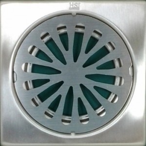 ตะแกรงน้ำทิ้ง (HSJ STAINLESS STEEL AREA DRAIN) แบบกรอบสี่เหลี่ยม ขนาด 2 นิ้ว