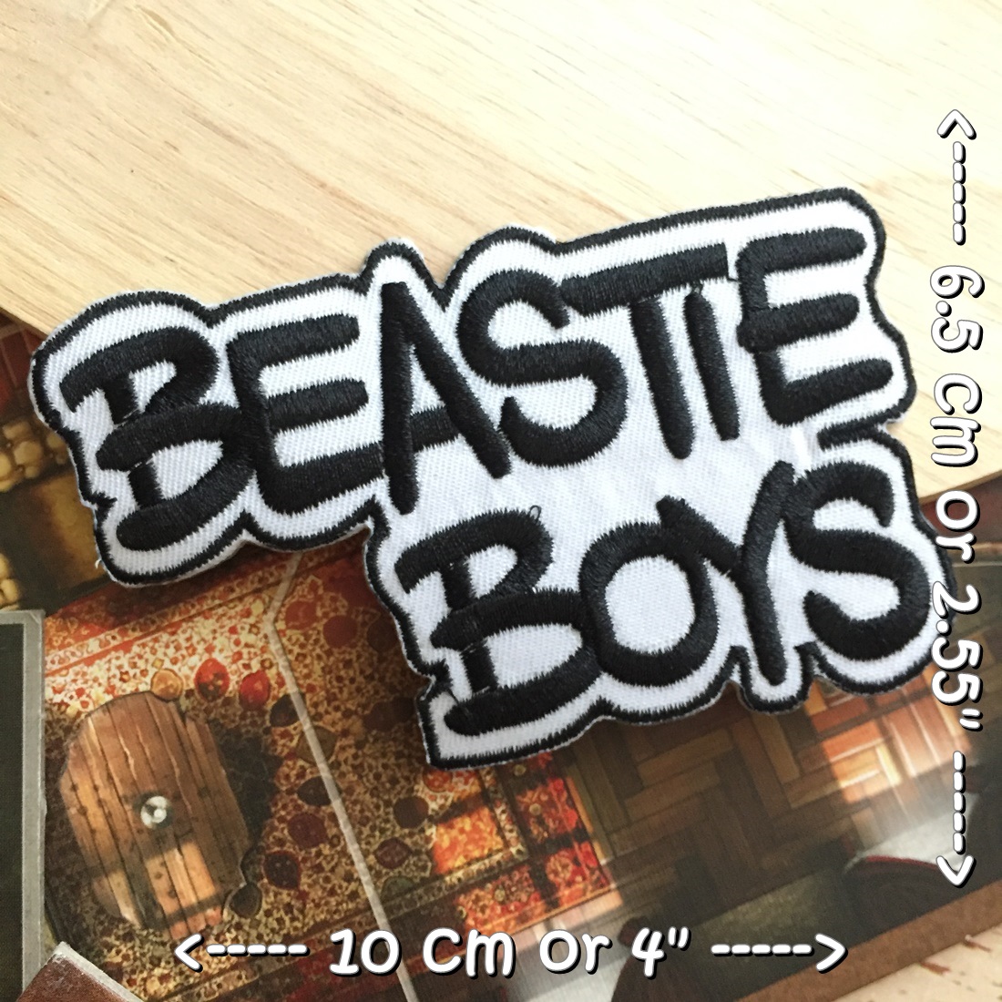 Beastie Boy วงดนตรี ร็อค เฮฟวี่เมทัล พังค์ ตัวรีดแบบปัก อาร์มปัก ตัวรีดติดเสื้อ ตัวรีด ติดกระเป๋า ติดหมวก ติดแจ๊คเก็ต Rock Iron on Embroidered Patch