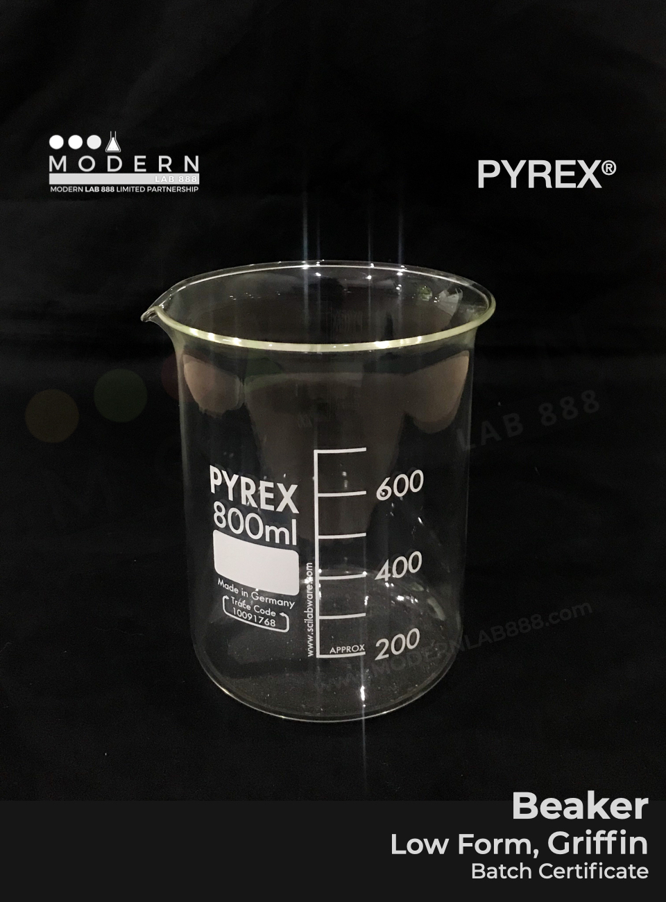 บีกเกอร์ทรงเตี้ย / Beaker, Low Form, Griffin, PYREX
