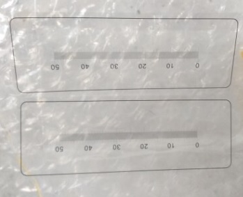 แผ่นใสมาตราฐานสำหรับสอบเทียบไมโครสโครปขนาด 0.1 มม., High Precision 0.1mm div Microscope Micrometer Calibration Ruler Transparent Film PET Measuring Tape Line.