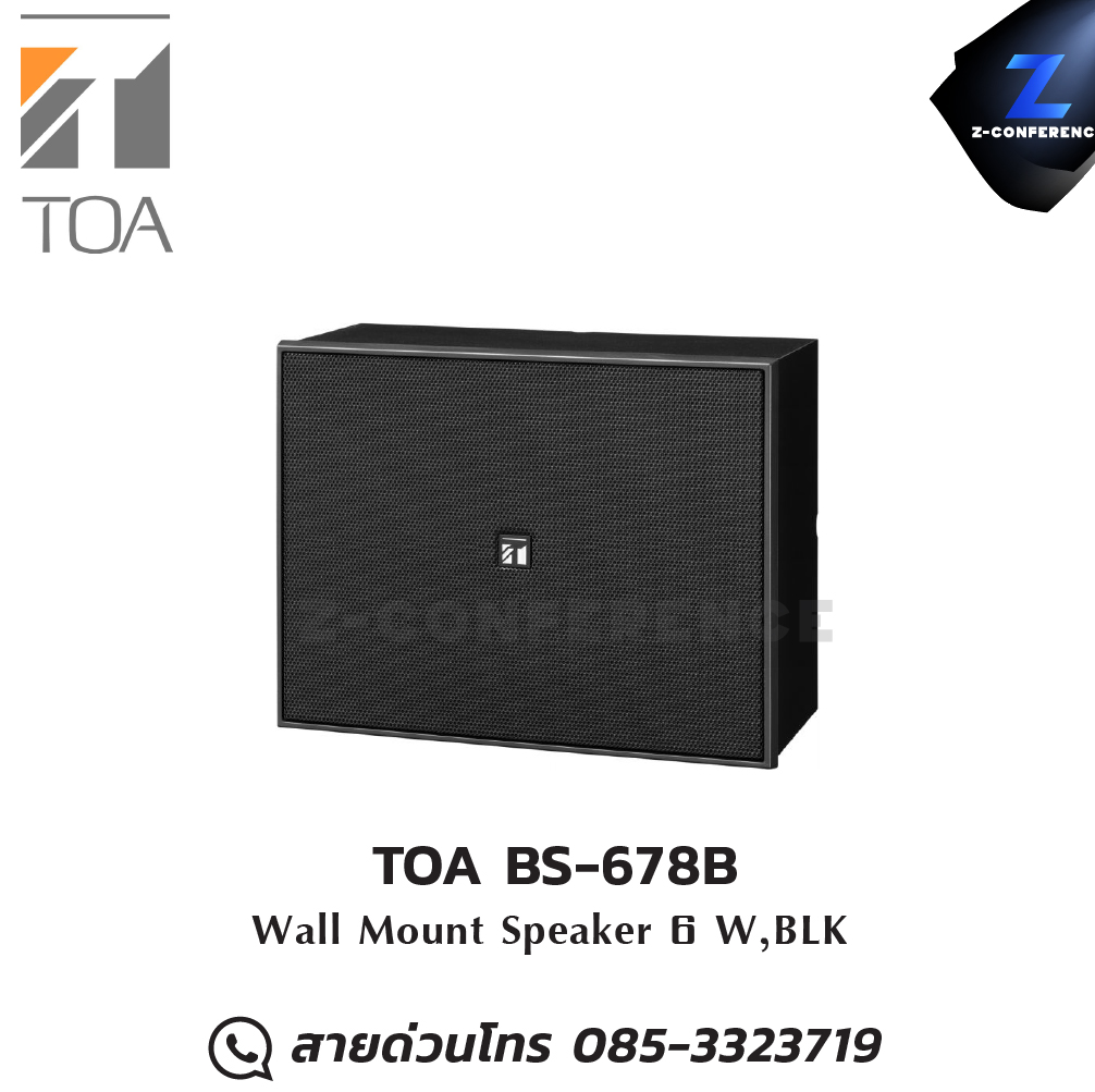 TOA BS-678B Wall Mount Speaker 6 W,BLK ลำโพง , ตู้ลำโพง , speaker
