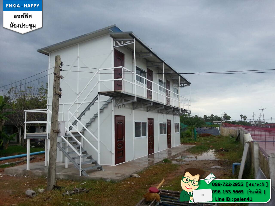 ผลงาน ห้องพัก 6 ห้อง สองชั้น (3.6x3.6 m.)