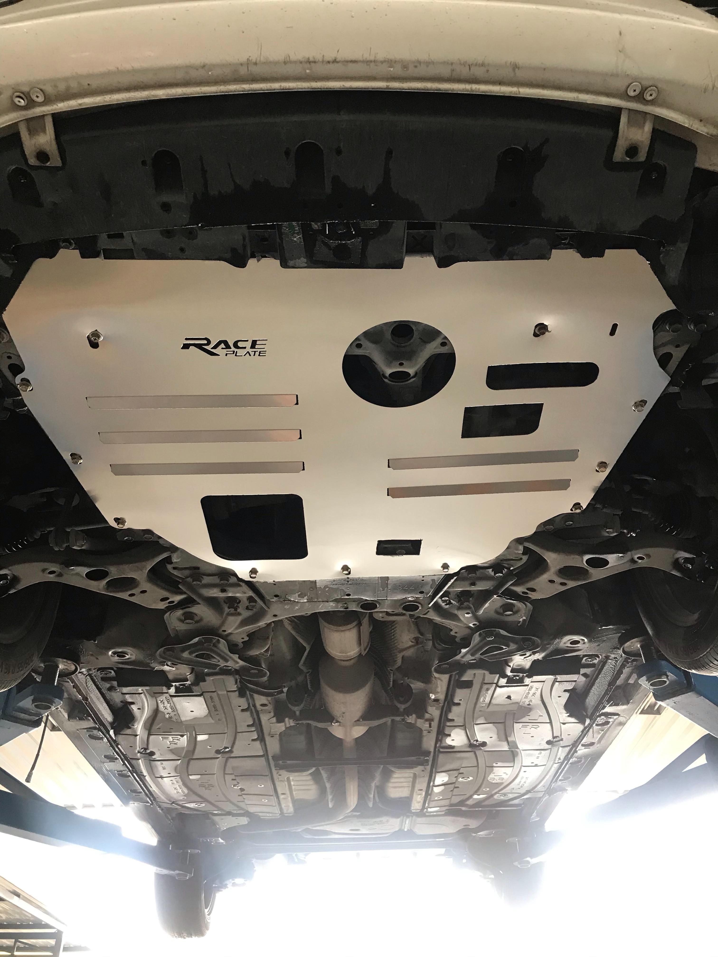 แผ่นปิดใต้ห้องเครื่องอลูมิเนียม Toyota Prius Raceplate_Undertray