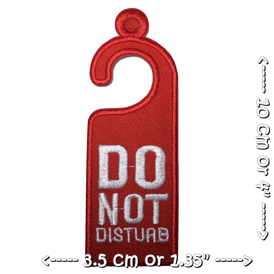 ป้าย Do not disturb ตัวรีดติดเสื้อ อาร์มรีด อาร์มปัก ตกแต่งเสื้อผ้า หมวก กระเป๋า แจ๊คเก็ตยีนส์ Quote Embroidered Iron on Patch