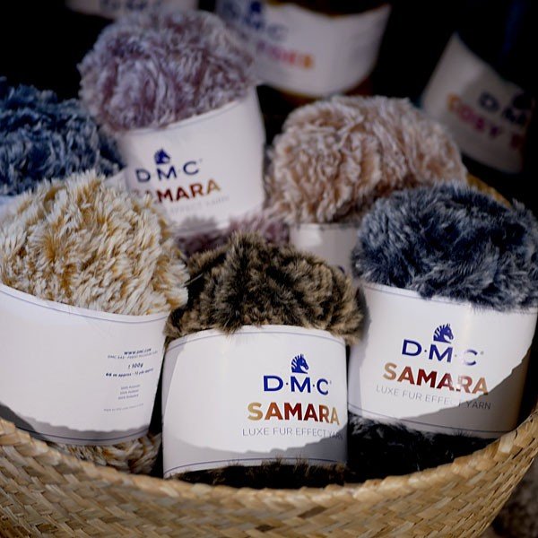 DMC Samara Knitting Yarn ไหมพรมขนสัตว์ นุ่มและฟู ขนาด 100g