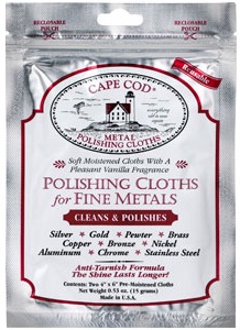 Cape Cod Polishing Cloth 1 ซอง - ผ้าอาบน้ำยาสำหรับเช็ดโลหะเงางาม