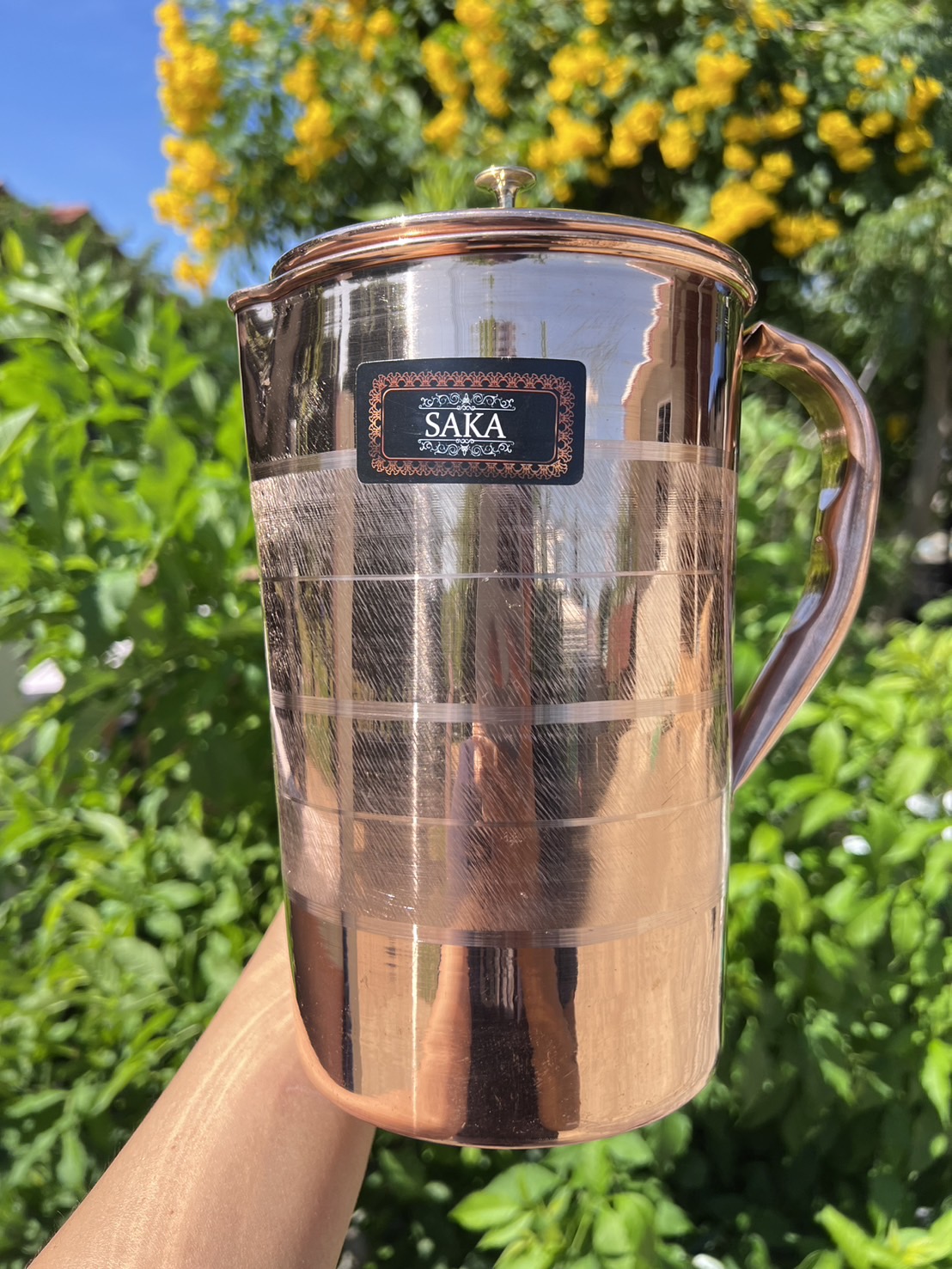 เยือกน้ำทองแดง 2 ลิตร ทองแดงอินเดีย