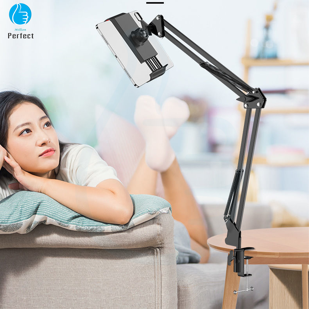 ขาตั้งipad ขาจับมือถือ iPad แบบหนีบโต๊ะ ขาจับโทรศัพท์ จับอยู่ไม่ร่วง สะดวกในการดูหนัง หรือ Live สด ใช้งานได้อเนกประสงค์ รุ่น K035