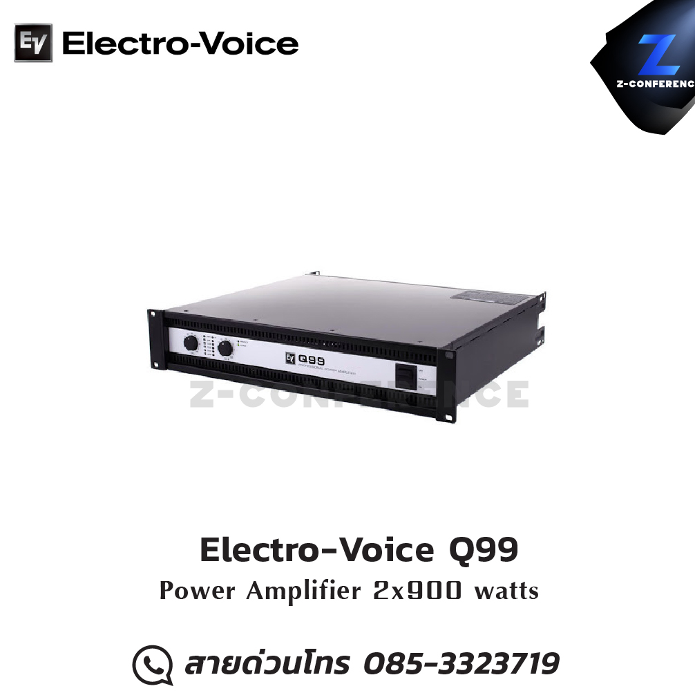 Electro-Voice Q99 Power Amplifier 2x900W , แอมป์ , amplifier, power amp, power amplifier