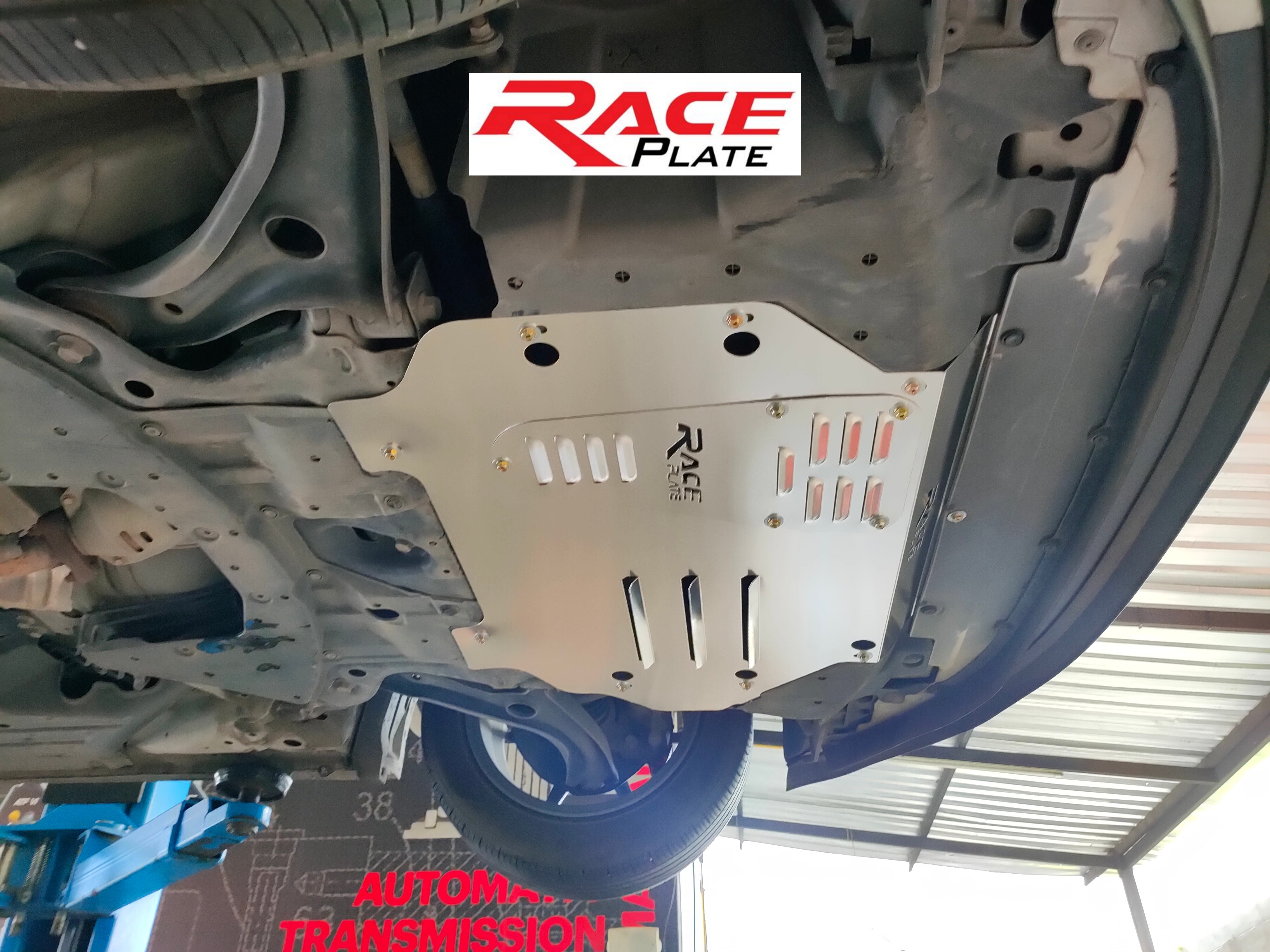 แผ่นปิดใต้ห้องเครื่องอลูมิเนียม Honda Jazz GK Raceplate_Undertray