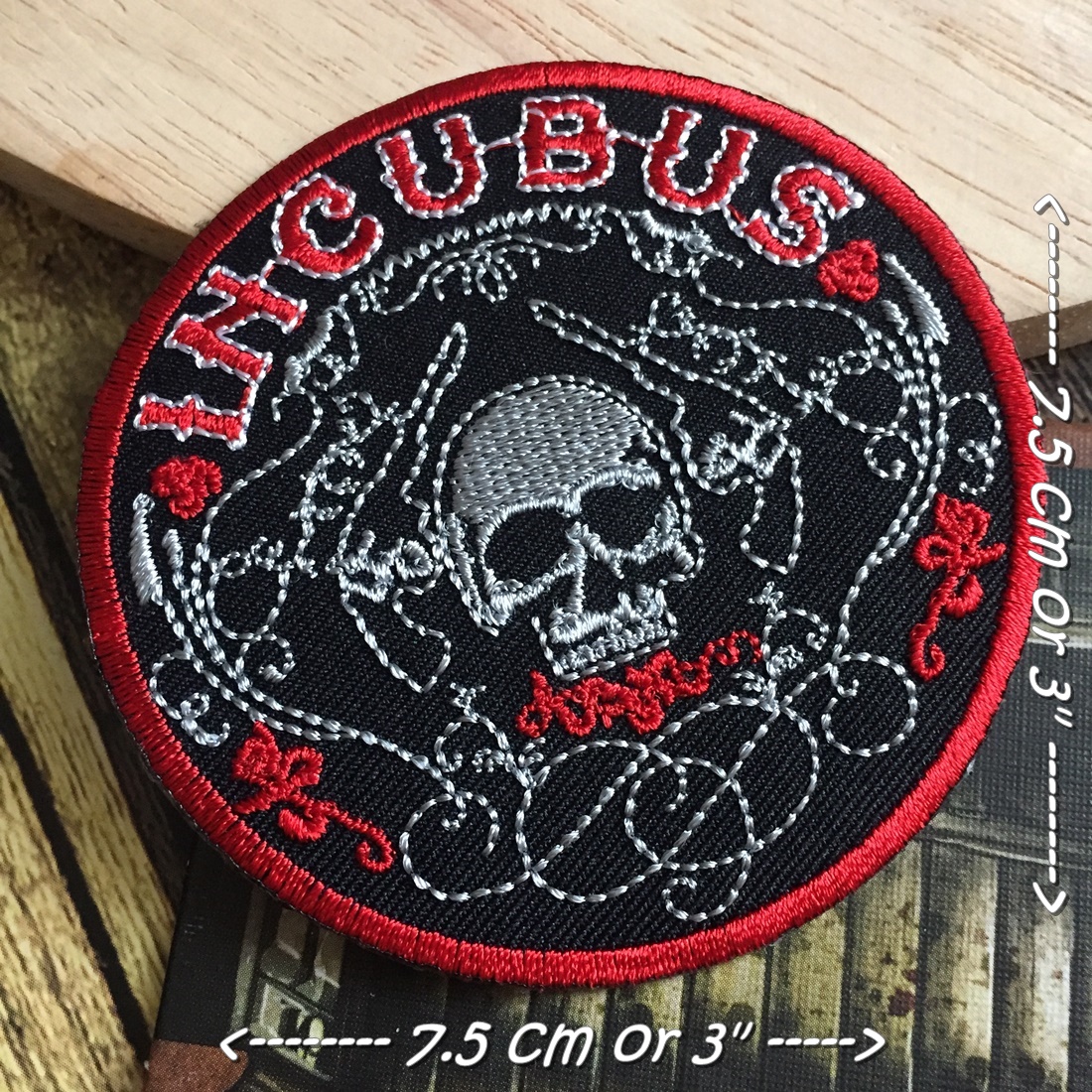 Incubus วงดนตรี ร็อค เฮฟวี่เมทัล พังค์ ตัวรีดแบบปัก อาร์มปัก ตัวรีดติดเสื้อ ตัวรีด ติดกระเป๋า ติดหมวก ติดแจ๊คเก็ต Rock Iron on Embroidered Patch