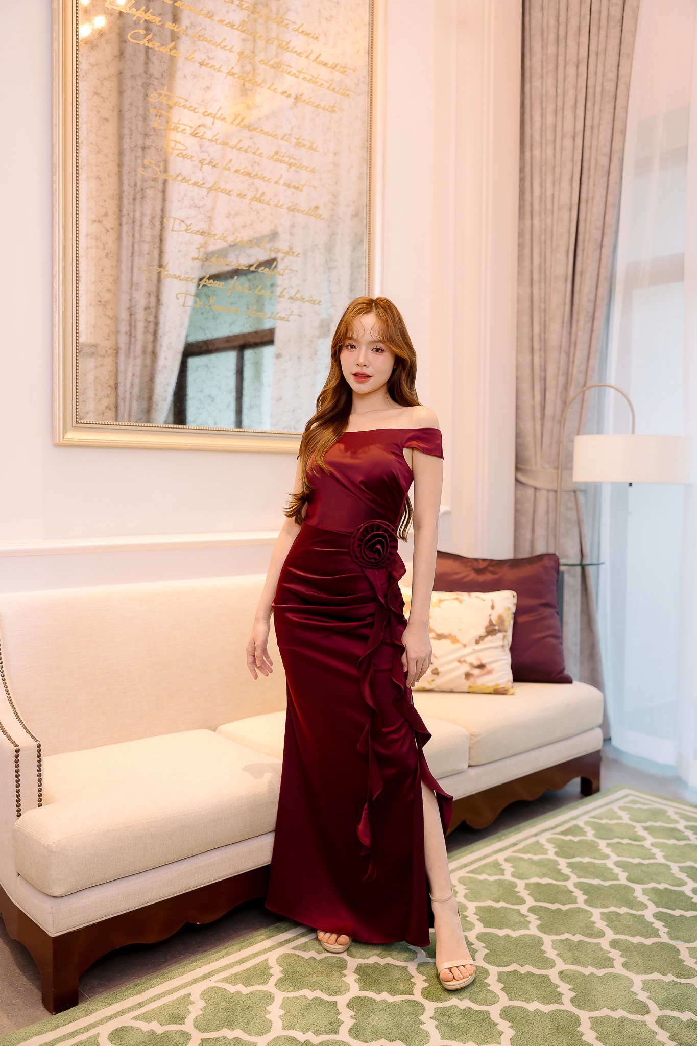 “ชุดเพื่อนเจ้าสาว ” งานแต่งงานธีมสีแดงไวน์