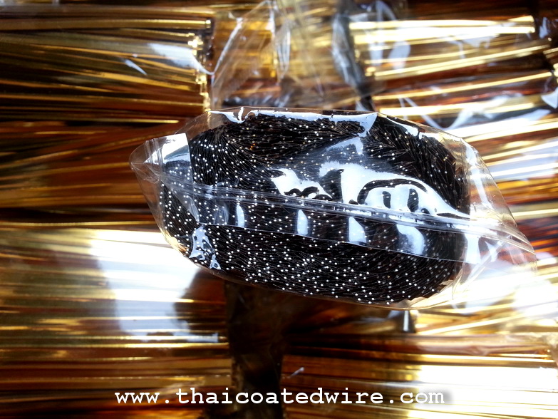 ลวดมัดปากถุง แบบเงา ขนาด 6cm x 1,000pcs