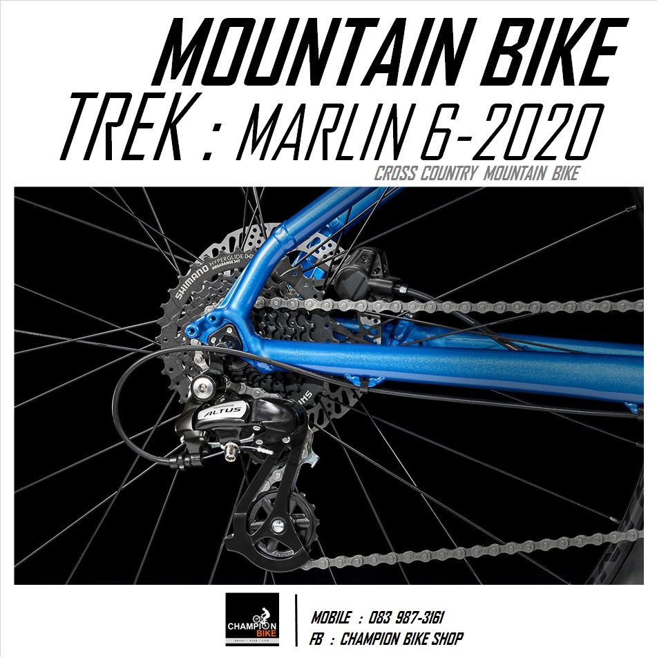 จักรยานเสือภูเขา TREK : MARLIN 6 DISC MOUNTAIN BIKE - 2020 สีน้ำเงิน-เงิน