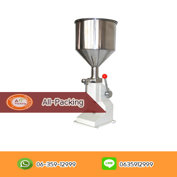 เครื่องบรรจุของเหลวกึ่งอัตโนมัติใช้แรงลม รุ่น A03